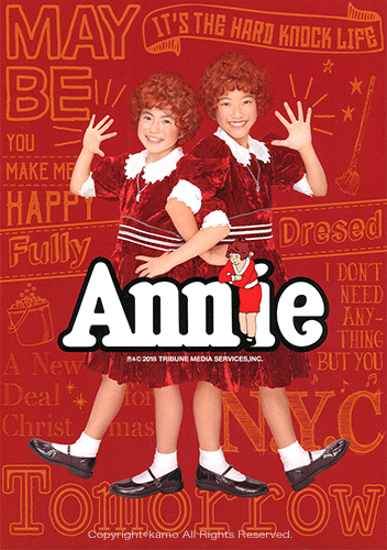 ミュージカル Annie パンフレット アニーのイラストレッスン 日本テレビ放送網 他 Illustrator カモ